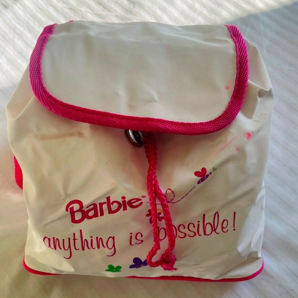 BARBIE "Anything is Possible" TOTE BACKPACK. Inspirational Collectors Item.